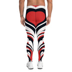 Swirl Heart Shaped Men's Leggings