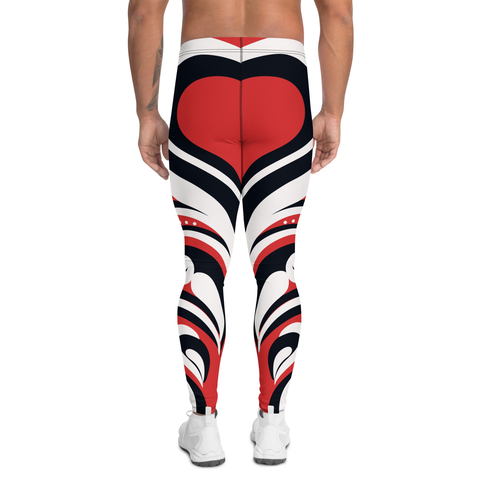 Swirl Heart Shaped Men's Leggings