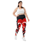Swirl Heart Shaped Plus Size Leggings