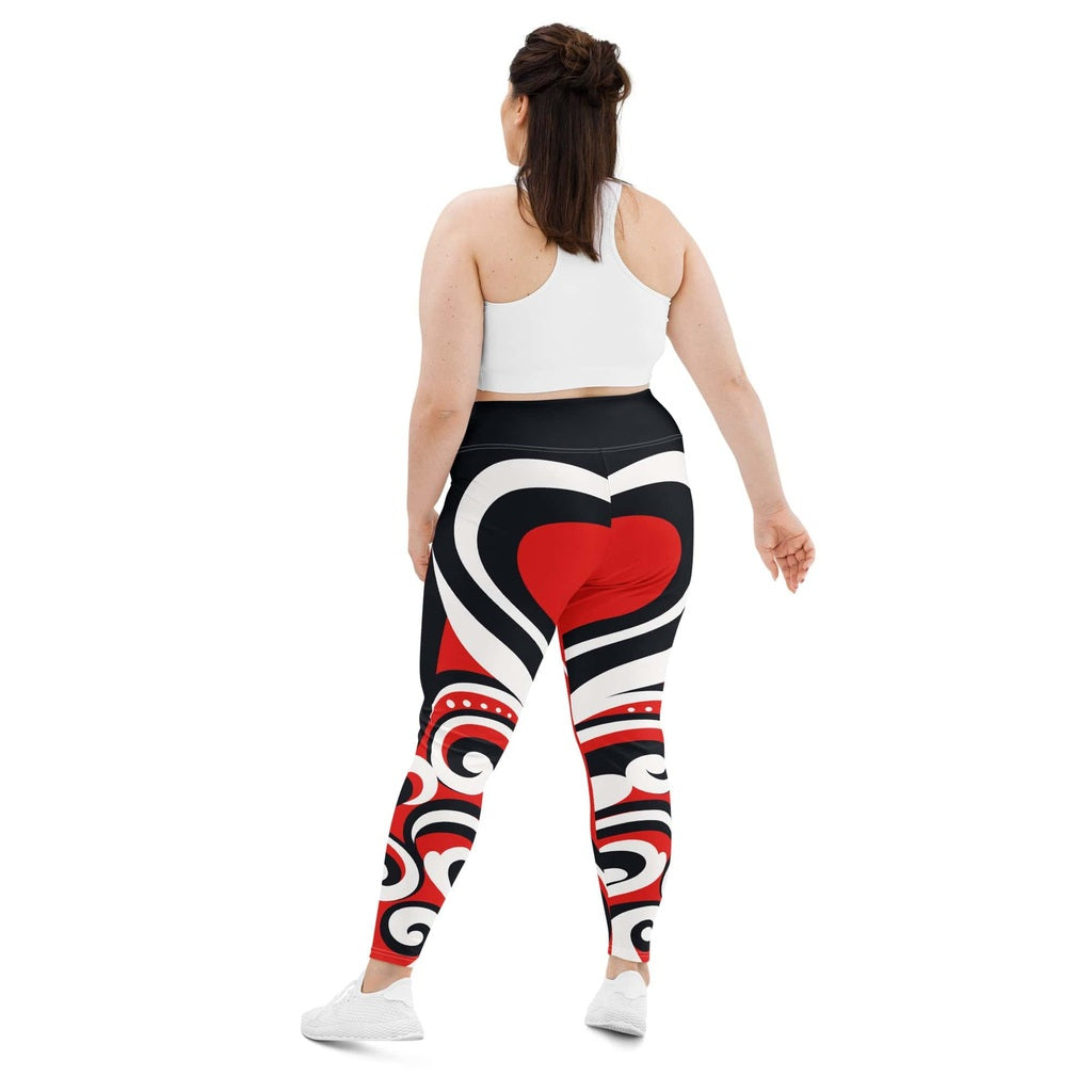 Swirl Heart Shaped Plus Size Leggings