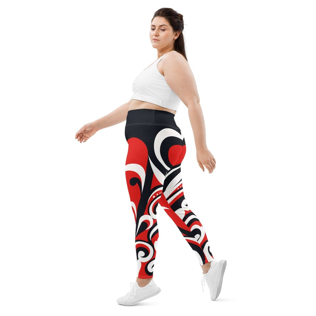 Swirl Heart Shaped Plus Size Leggings