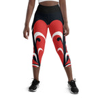 Swirl Heart Shaped Yoga Capris