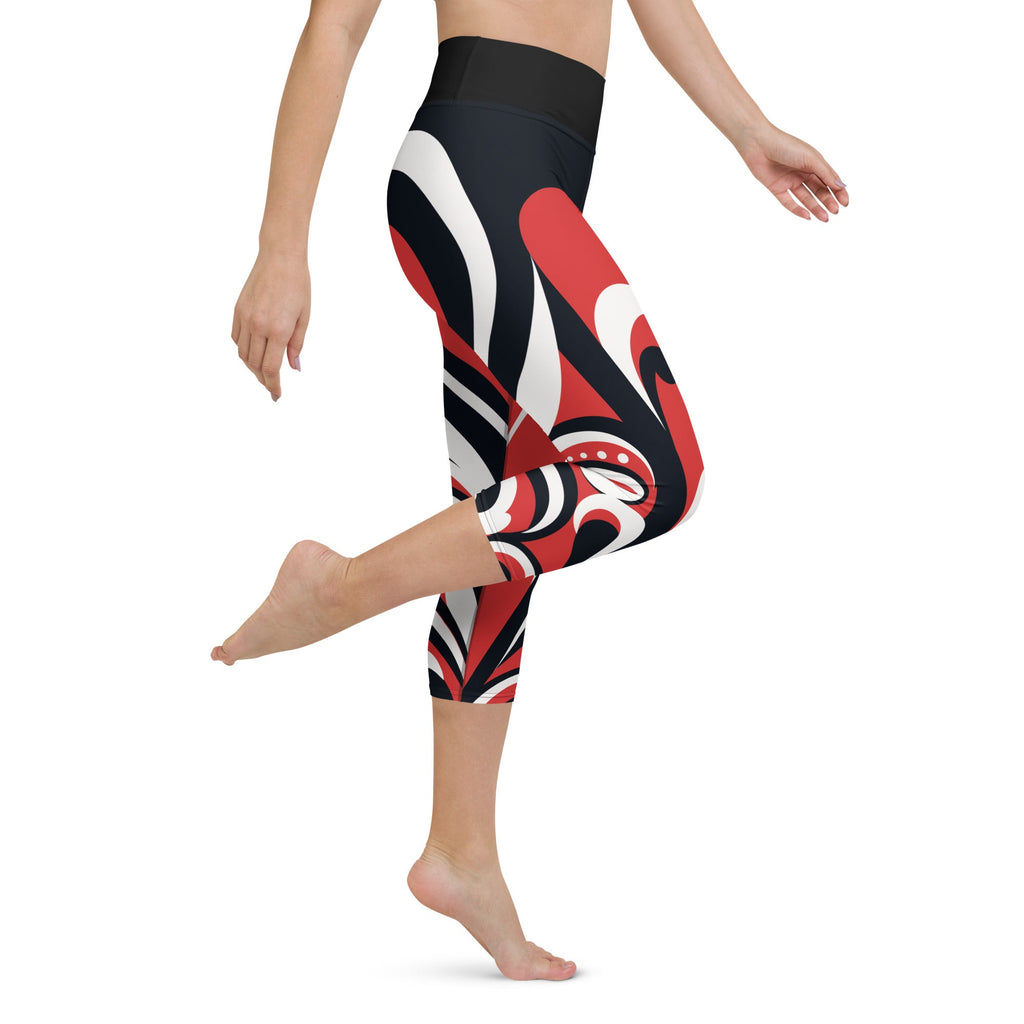 Swirl Heart Shaped Yoga Capris