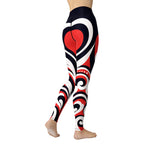 Swirl Heart Shaped Yoga Leggings