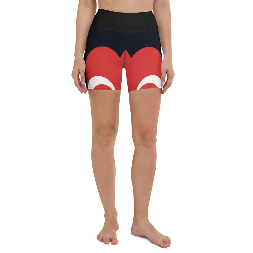 Swirl Heart Shaped Yoga Shorts