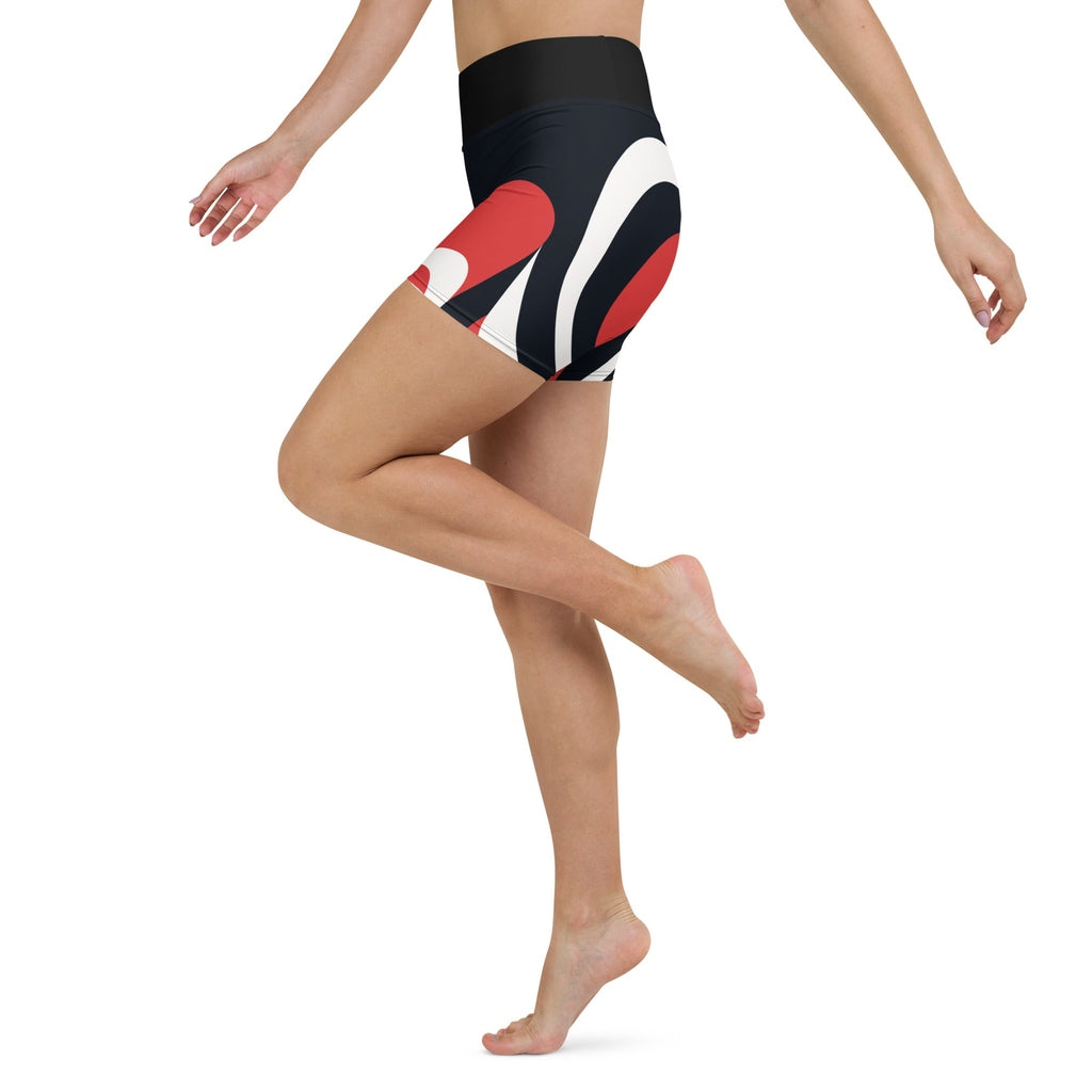 Swirl Heart Shaped Yoga Shorts