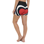 Swirl Heart Shaped Yoga Shorts