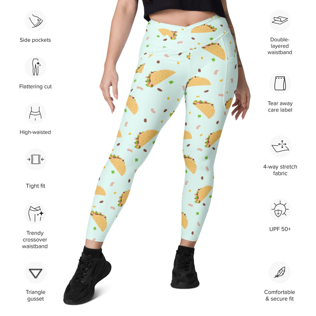 Tacos Crossover Leggings With Pockets
