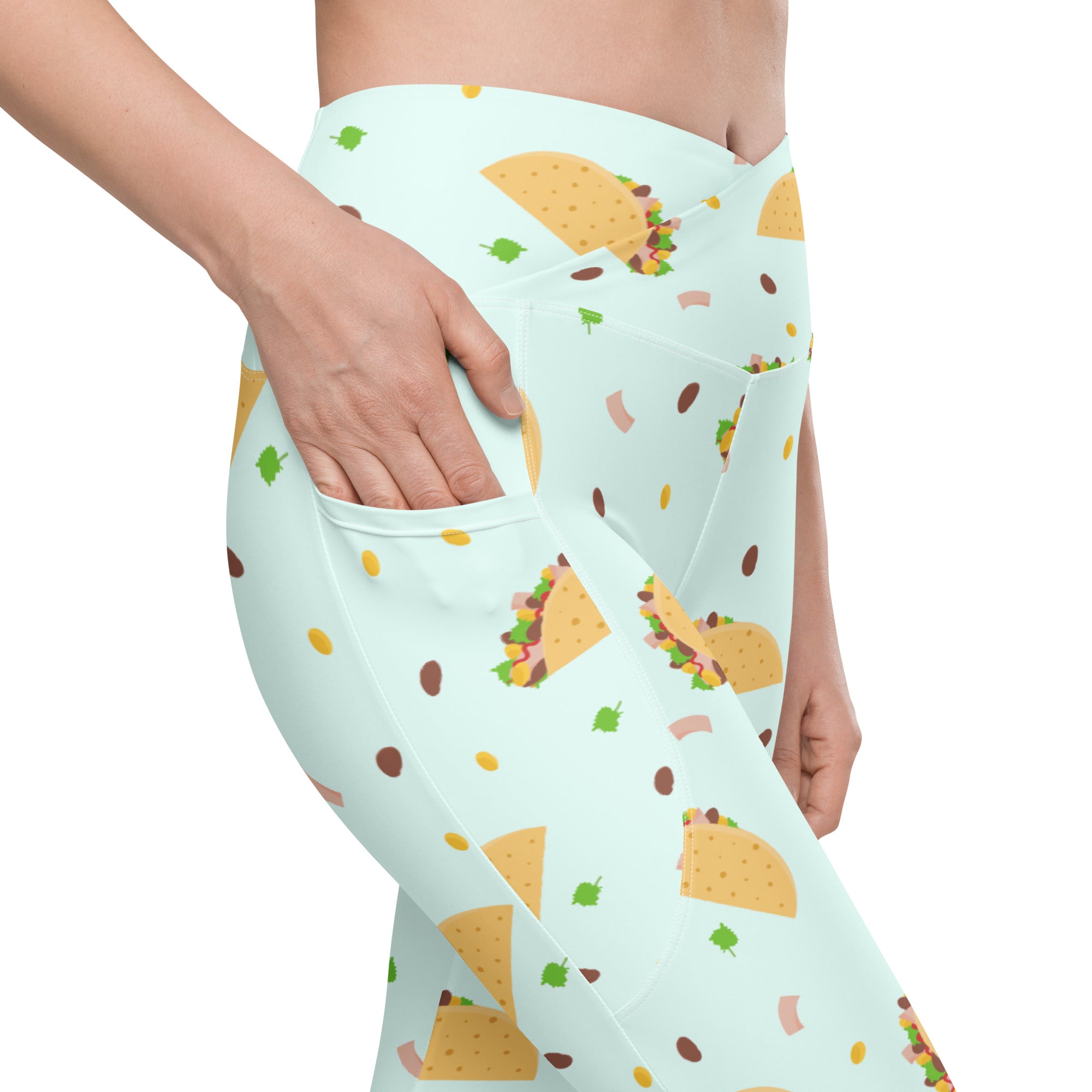 Tacos Crossover Leggings With Pockets