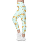 Tacos Crossover Leggings With Pockets