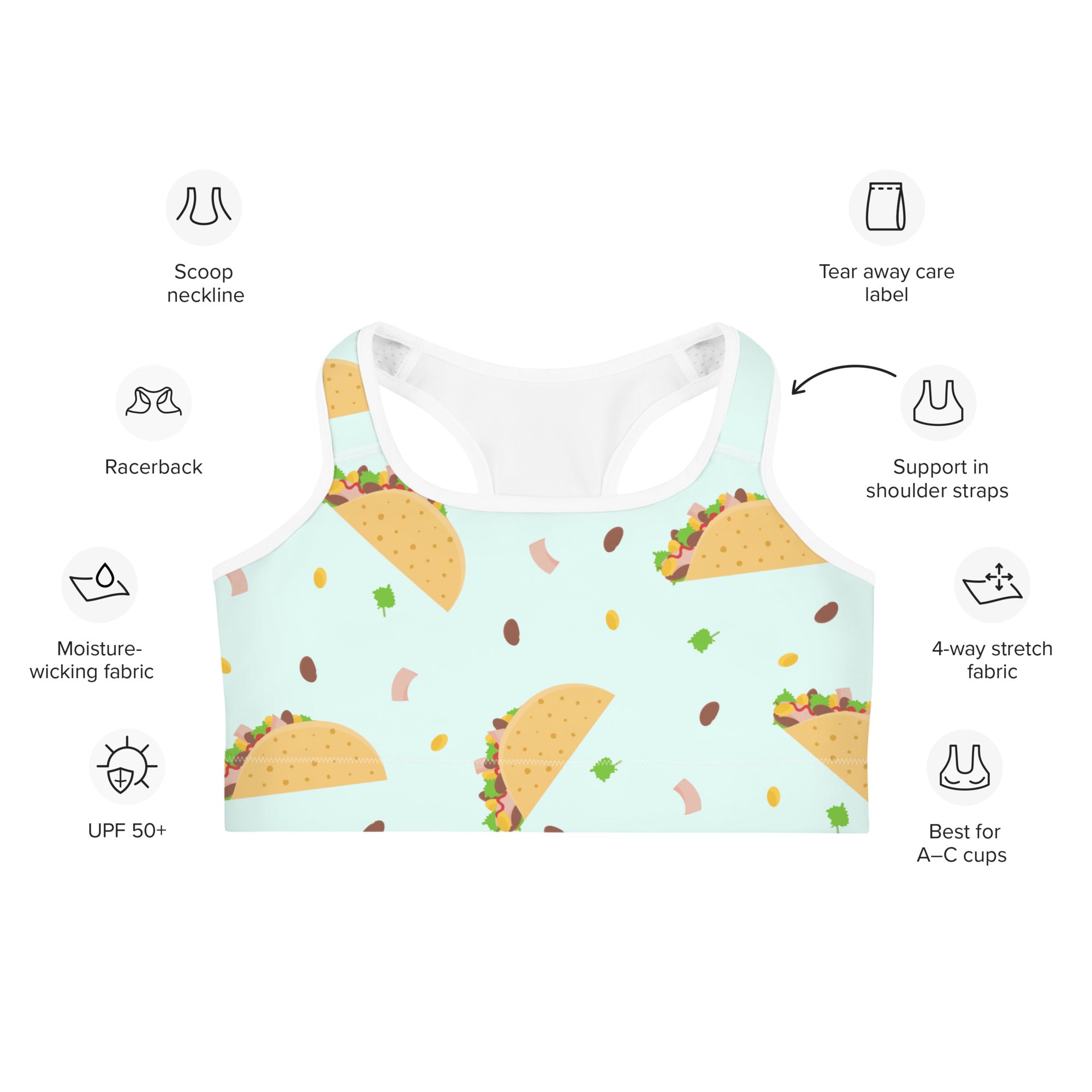 Tacos Sports Bra