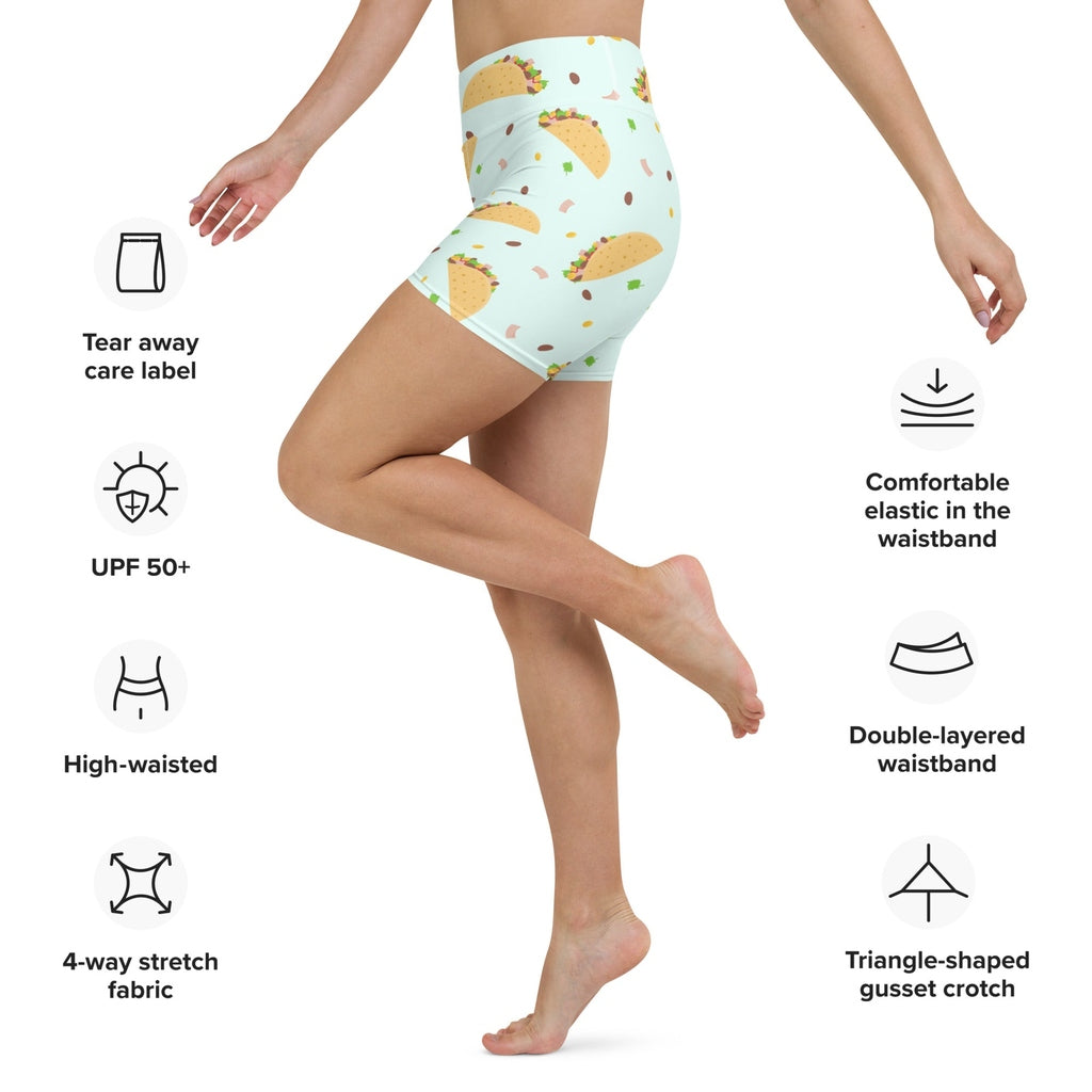 Tacos Yoga Shorts