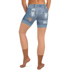 Tan Tone Denim Shorts Capris