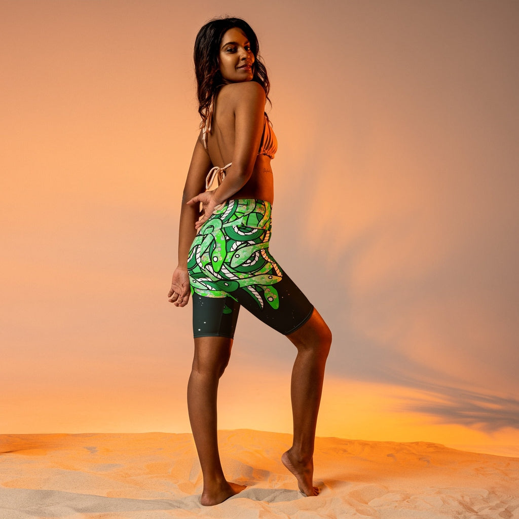 Tangled Snakes Biker Shorts