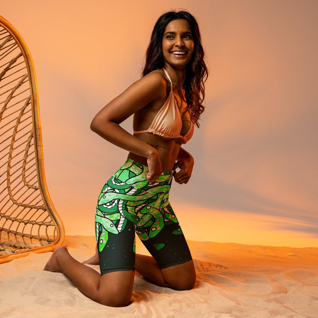 Tangled Snakes Biker Shorts