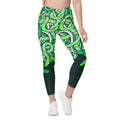 Tangled Snakes Crossover Leggings With Pockets