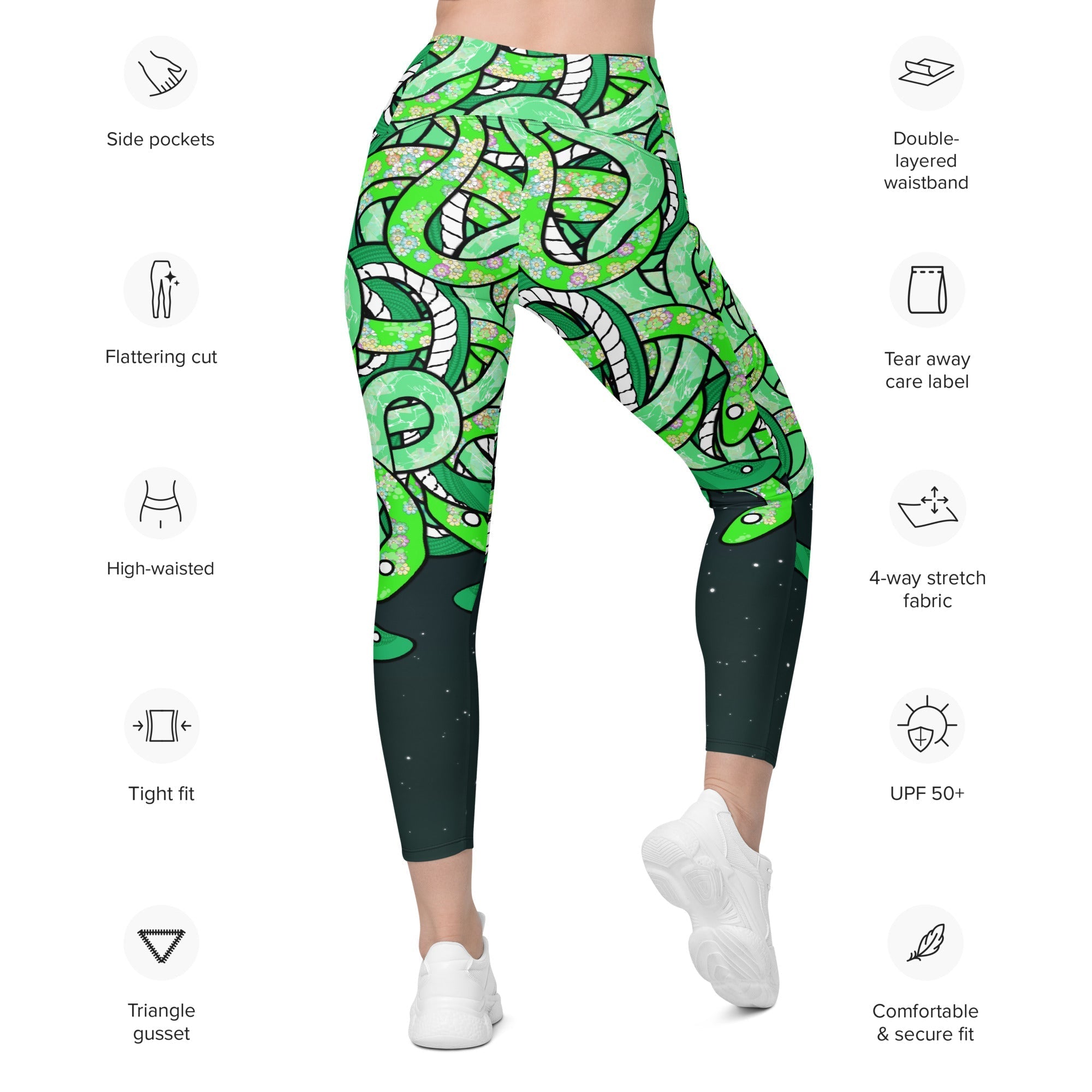 Tangled Snakes Leggings With Pockets