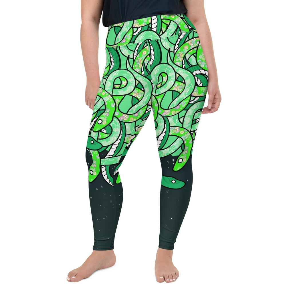 Tangled Snakes Plus Size Leggings