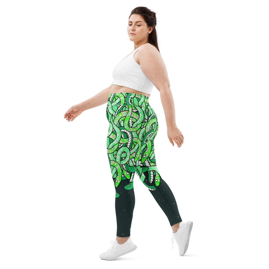 Tangled Snakes Plus Size Leggings