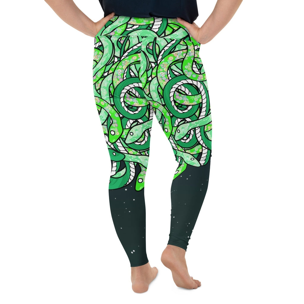 Tangled Snakes Plus Size Leggings