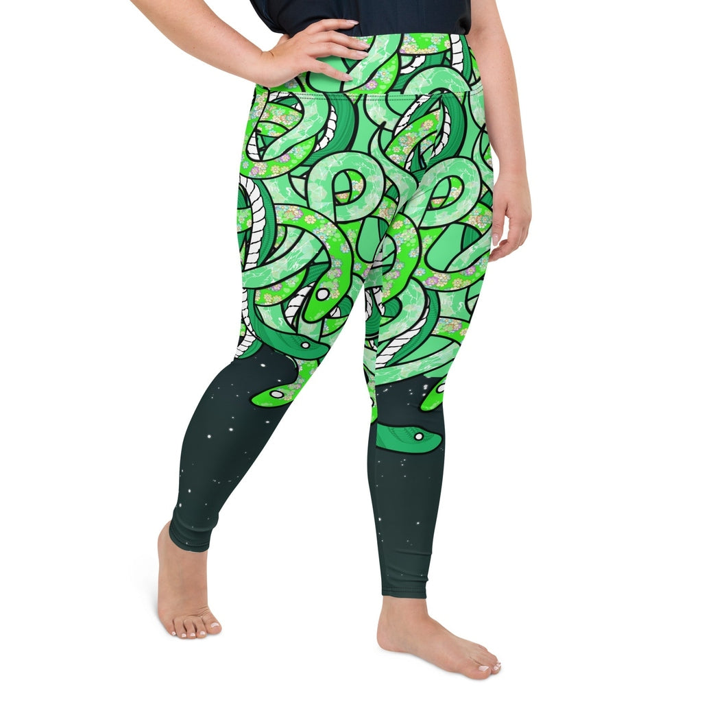 Tangled Snakes Plus Size Leggings