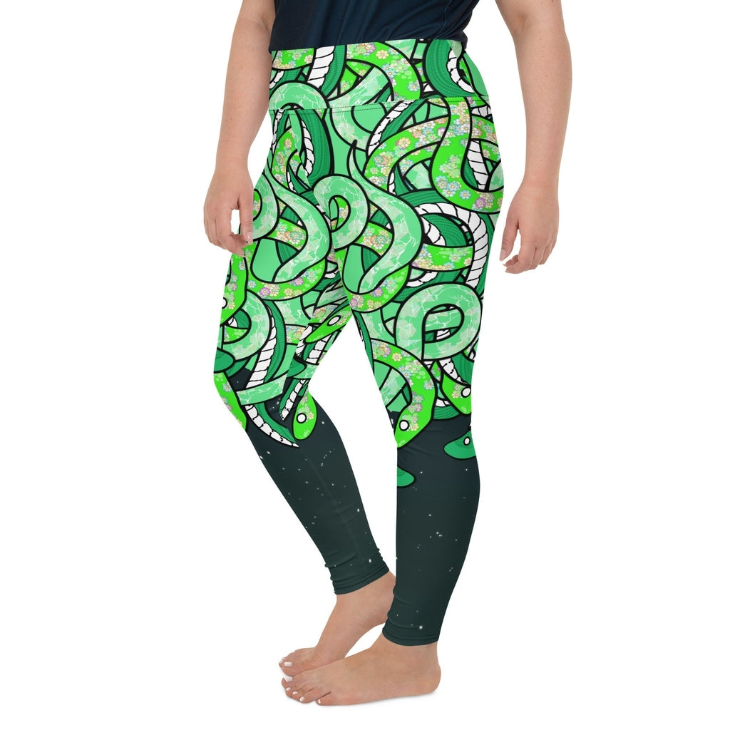 Tangled Snakes Plus Size Leggings