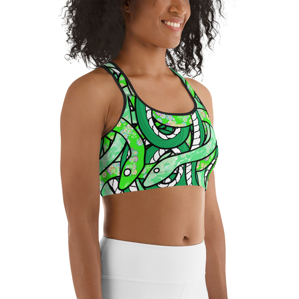 Tangled Snakes Sports Bra