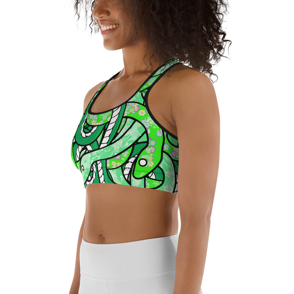 Tangled Snakes Sports Bra