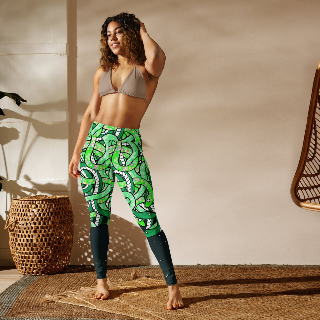 Tangled Snakes Yoga Leggings