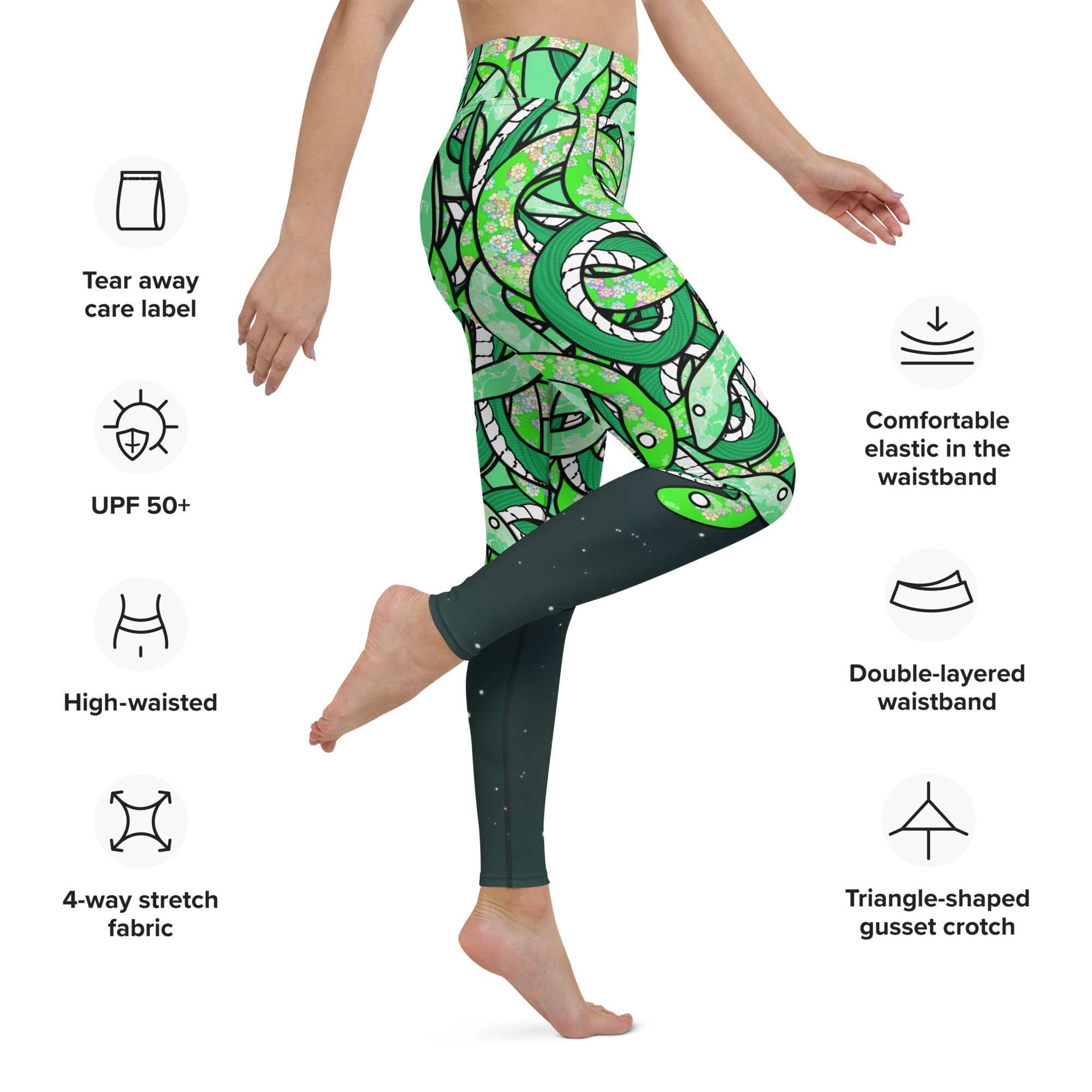 Tangled Snakes Yoga Leggings