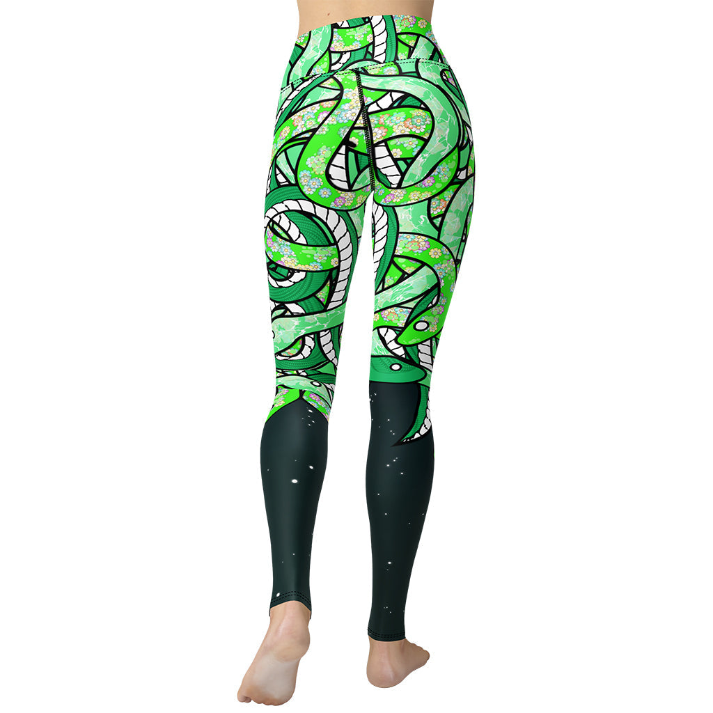 Tangled Snakes Yoga Leggings