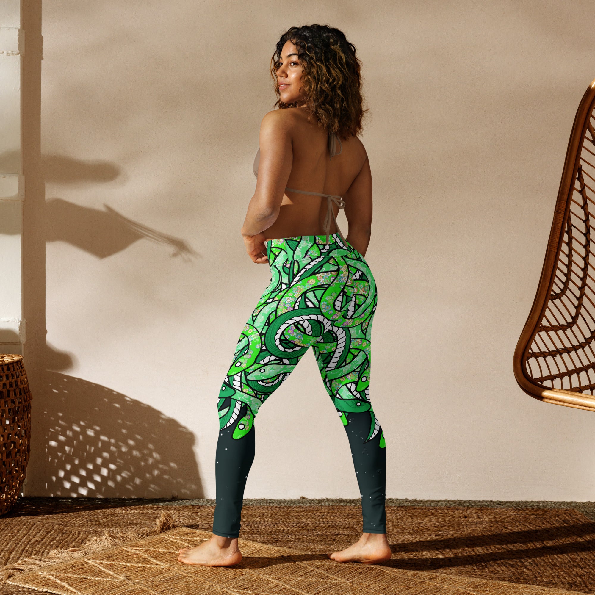 Tangled Snakes Yoga Leggings