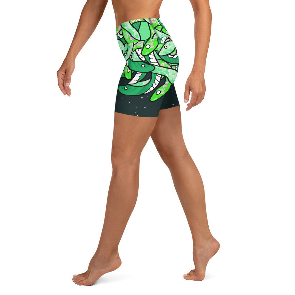 Tangled Snakes Yoga Shorts