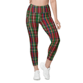 Tartan Christmas Leggings With Pockets