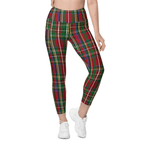 Tartan Christmas Leggings With Pockets