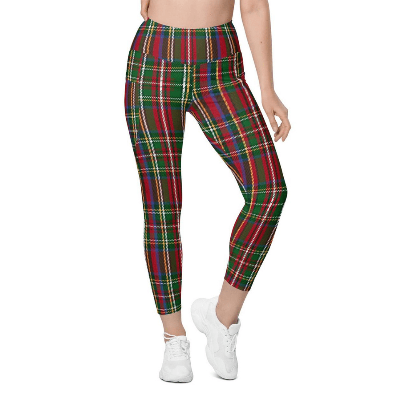 Tartan Christmas Leggings With Pockets