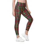 Tartan Christmas Leggings With Pockets