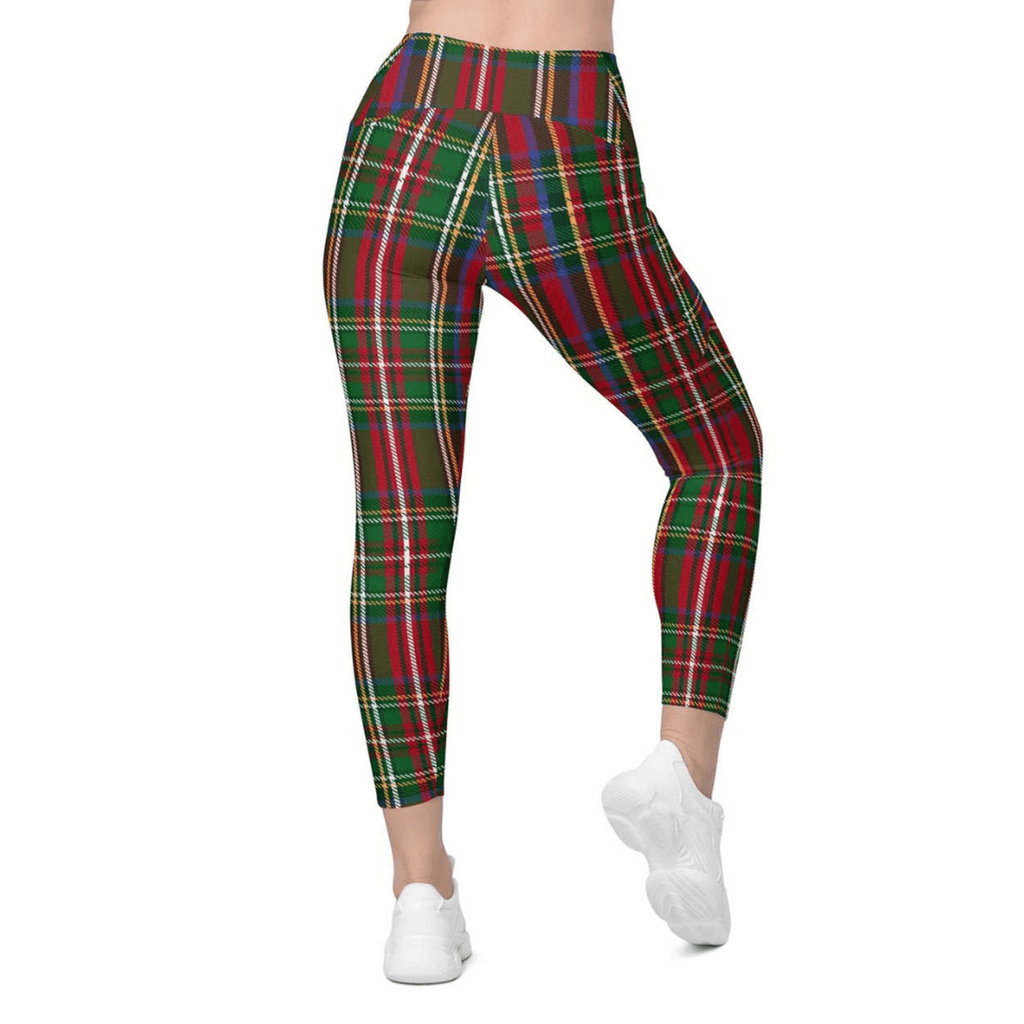 Tartan Christmas Leggings With Pockets