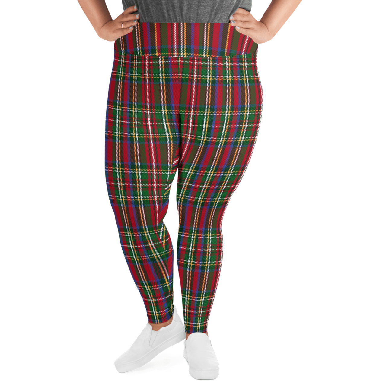 Tartan Christmas Plus Size Leggings