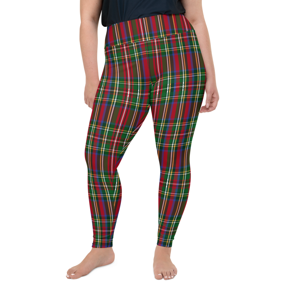 Tartan Christmas Plus Size Leggings