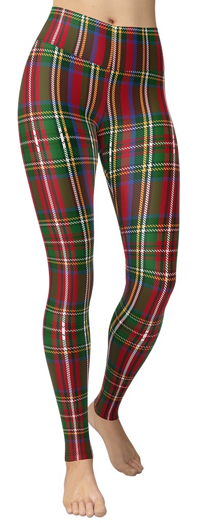 Tartan Christmas Yoga Leggings