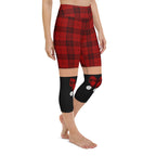 Tartan Shorts Yoga Capris