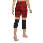 Tartan Shorts Yoga Capris