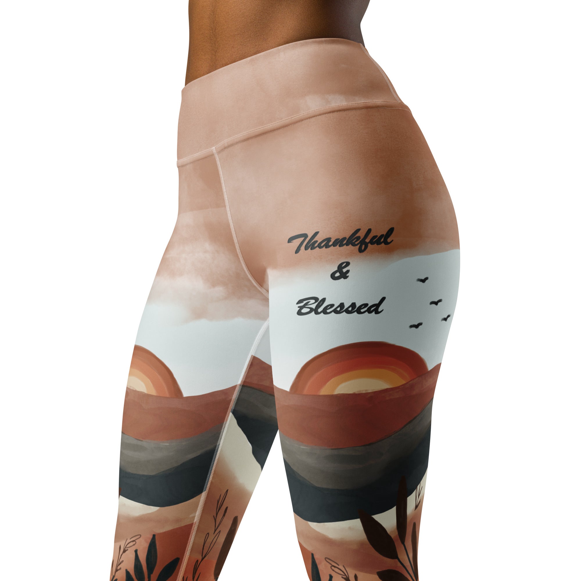 Thankful & Blessed Yoga Leggings