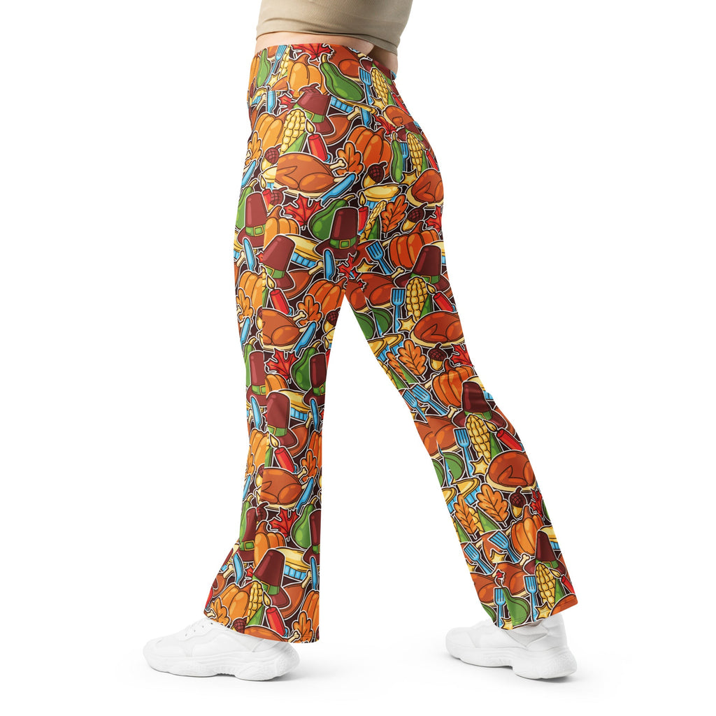 Thanksgiving Celebration Flare Leggings