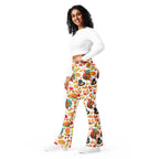 Thanksgiving Pattern Flare Leggings