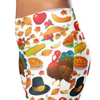 Thanksgiving Pattern Flare Leggings