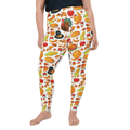 Thanksgiving Pattern Plus Size Leggings