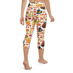 Thanksgiving Pattern Yoga Capris