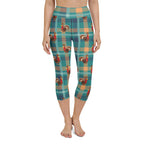 Thanksgiving Plaid Yoga Capris
